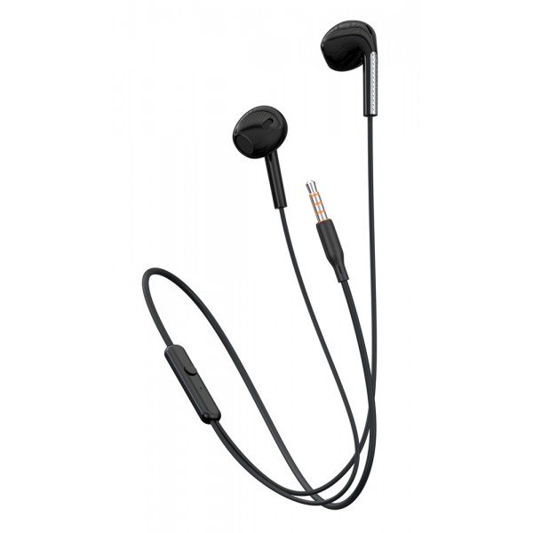 CELEBRAT earphones με μικρόφωνο G28, 3.5mm, 1.2m, μαύρα - Mobile