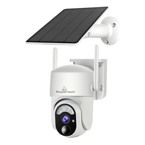 POWERTECH smart ηλιακή κάμερα PT-1177, 4MP, WiFi, SD, PTZ, IP65 - Smart Κάμερες
