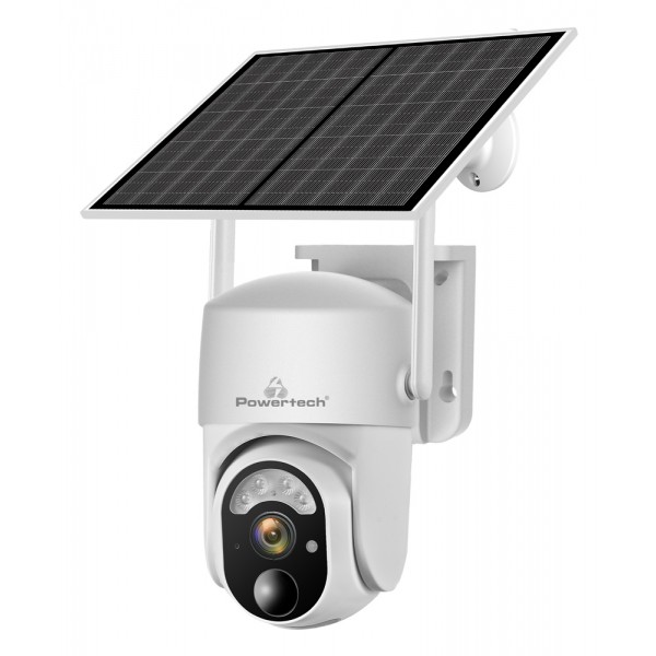 POWERTECH smart ηλιακή κάμερα PT-1176, 4MP, 4G, SD, PTZ, IP65 - Κάμερες Ασφαλείας