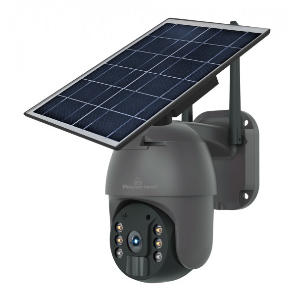 POWERTECH smart ηλιακή κάμερα PT-1175, 3MP, WiFi, SD, PTZ, IP65 - Κάμερες Ασφαλείας