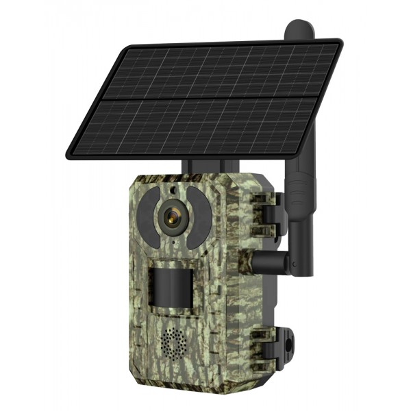 POWERTECH smart ηλιακή κάμερα κυνηγού PT-1178, 4MP, 4G, PIR, SD, IP66 - Smart Κάμερες