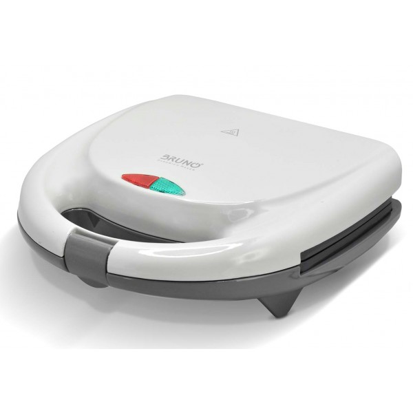 BRUNO τοστιέρα BRN-0166, 2 θέσεων, 800W, αντικολλητικές πλάκες, λευκή - Συσκευές Ψησίματος-Μαγειρέματος