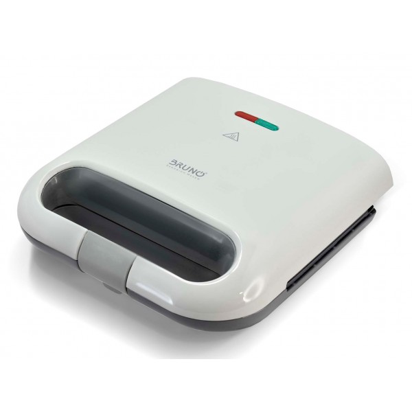 BRUNO τοστιέρα BRN-0164, 2 θέσεων, 800W, αντικολλητικές πλάκες, λευκή - Συσκευές Ψησίματος-Μαγειρέματος