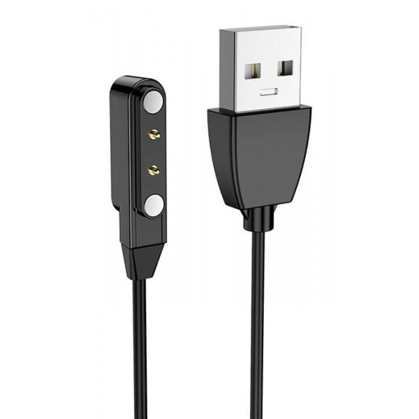 ZEBLAZE USB καλώδιο φόρτισης για smartwatch GTR 3 Pro, 60cm, μαύρο - Mobile