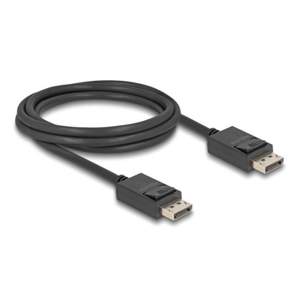 DELOCK καλώδιο DisplayPort 2.1 80493 8K/60Hz 4K/120Hz 40 Gbps, 2m, μαύρο - Εικόνα