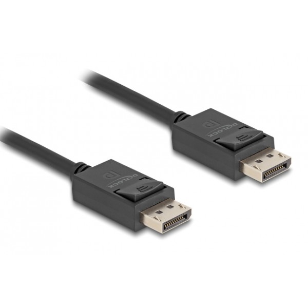 DELOCK καλώδιο DisplayPort 2.1 80493 8K/60Hz 4K/120Hz 40 Gbps, 2m, μαύρο - Εικόνα