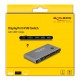 DELOCK DisplayPort KVM switch 18646 με 4x θύρες USB 5Gbps, 8K/30Hz, γκρι
