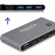 DELOCK HDMI KVM switch 18647 με 4x θύρες USB 5Gbps, 8K/30Hz, γκρι
