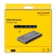 DELOCK HDMI KVM switch 18647 με 4x θύρες USB 5Gbps, 8K/30Hz, γκρι