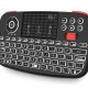 RIITEK ασύρματο mini πληκτρολόγιο i4, backlit, Bluetooth & 2.4GHz, μαύρο