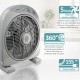 BRUNO ανεμιστήρας Box Fan BRN-0184, επιτραπέζιος/δαπέδου, 38W 32cm, γκρι