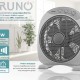 BRUNO ανεμιστήρας Box Fan BRN-0184, επιτραπέζιος/δαπέδου, 38W 32cm, γκρι