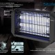 BRUNO ηλεκτρική εντομοπαγίδα BRN-0186 με UV λυχνία, 20W, μαύρη