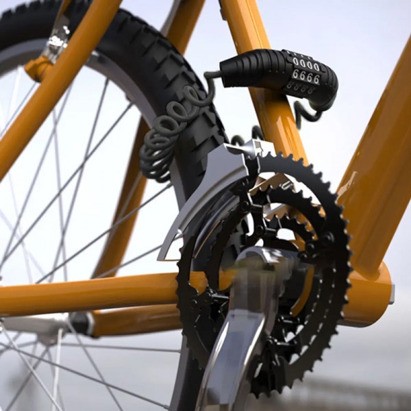 CTECH κλειδαριά ποδηλάτου CTL-0026, συνδυασμού 4 ψηφίων, Φ3.9mm, 1.2m - Λουκέτα - Κλειδαριές