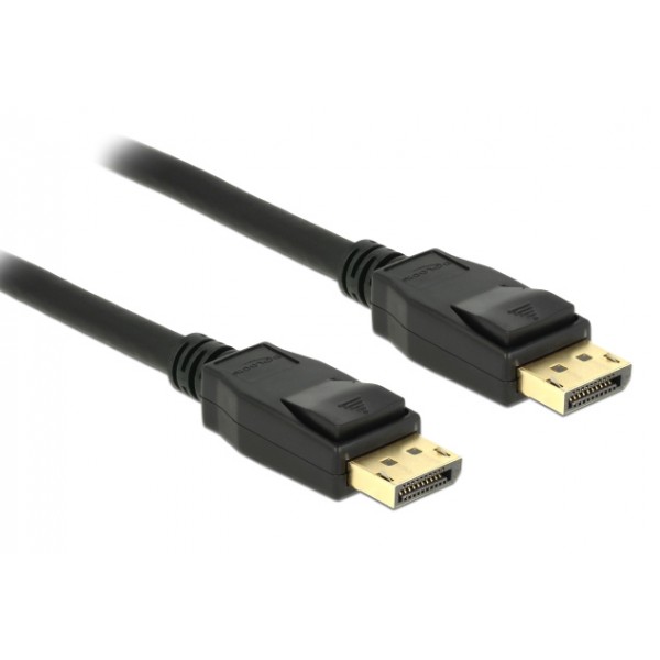 DELOCK καλώδιο DisplayPort 1.2 83807, 4K/60Hz, 21.6 Gbps, 3m, μαύρο - Καλώδια - Αντάπτορες