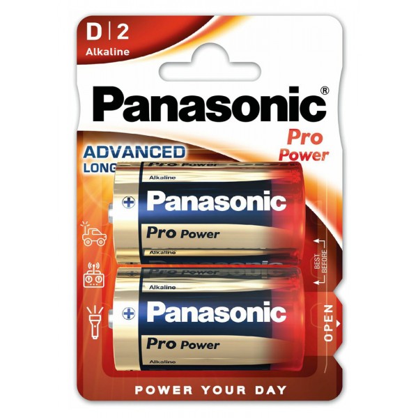 PANASONIC αλκαλικές μπαταρίες Pro Power, D/LR20, 1.5V, 2τμχ - Panasonic