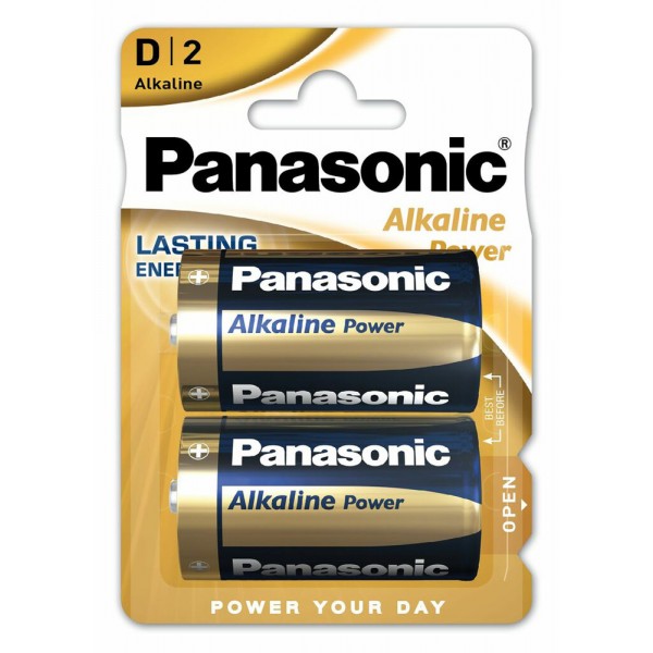 PANASONIC αλκαλικές μπαταρίες Alkaline Power, D/LR20, 1.5V, 2τμχ - Μπαταρίες Αλκαλικές