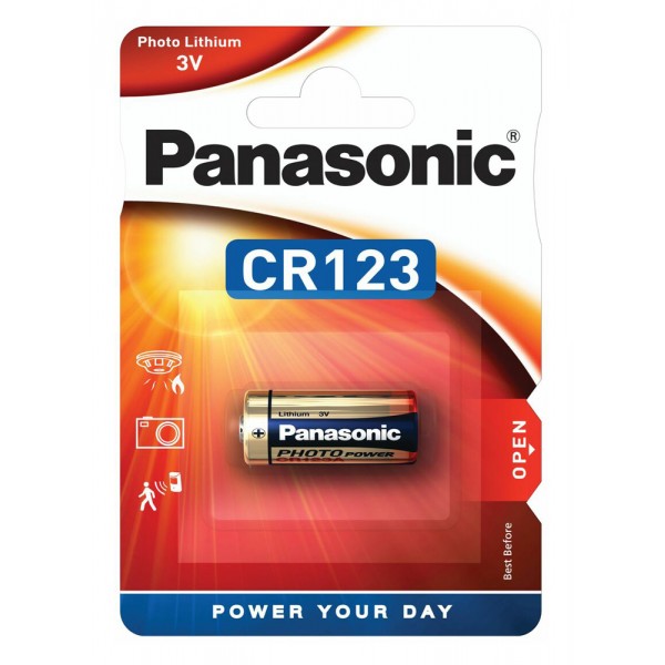 PANASONIC μπαταρία λιθίου, CR123, 3V, 1τμχ - Panasonic