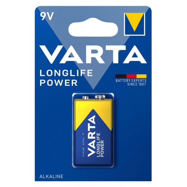 VARTA αλκαλική μπαταρία Longlife Power, 9V, 1τμχ - VARTA