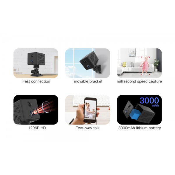 VSTARCAM smart κάμερα CB75, 3MP, 4G, 3000mAh, SD