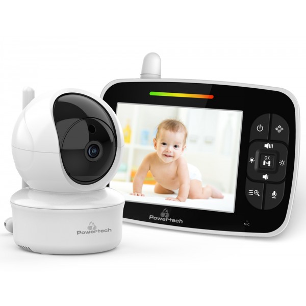 POWERTECH ενδοεπικοινωνία μωρού PT-1187 με κάμερα & οθόνη, 480p, PTZ - Κάμερες Ασφαλείας