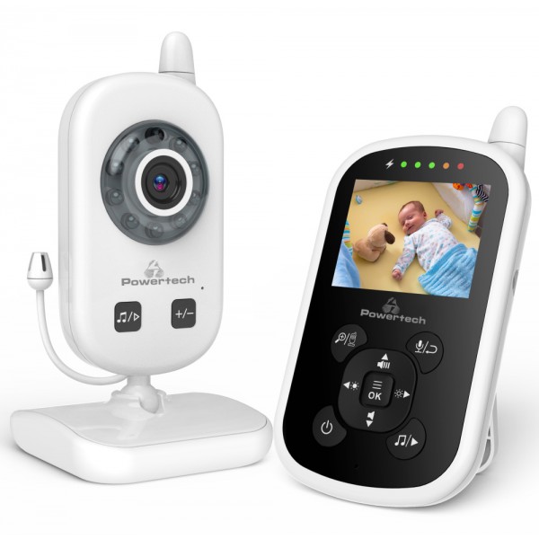 POWERTECH ενδοεπικοινωνία μωρού PT-1186 με κάμερα & οθόνη, 480p, PTZ - Κάμερες Ασφαλείας