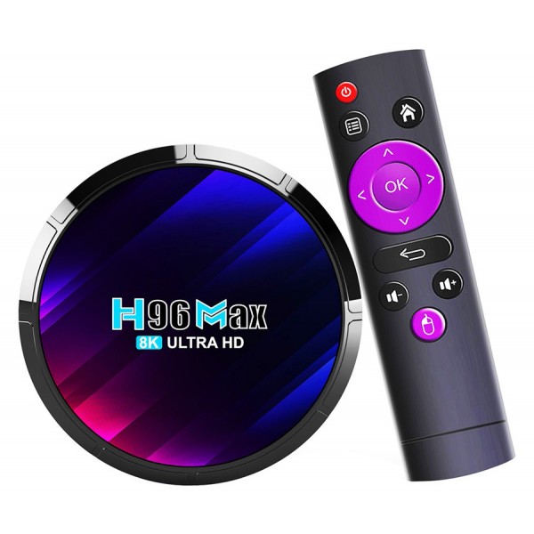 H96 TV Box Max RK3528, 8K, 4/32GB, Wi-Fi, Bluetooth, Android 13 - TV Box