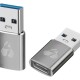 POWERTECH αντάπτορας USB 3.0 σε USB-C PTR-0147, 10 Gbps, 60W, γκρι