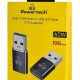 POWERTECH αντάπτορας USB 3.0 σε USB-C PTR-0147, 10 Gbps, 60W, γκρι