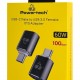 POWERTECH αντάπτορας USB-C σε USB 3.0 PTR-0148, 10 Gbps, 60W, γκρι