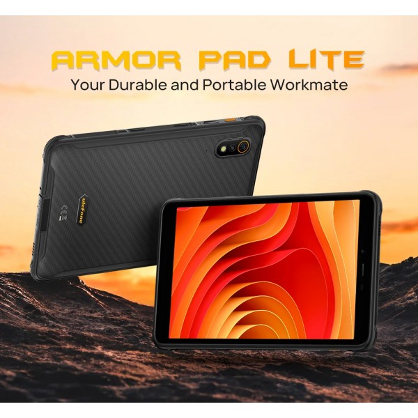 ULEFONE tablet Armor Pad Lite, 8" 3/32GB, 7650mAh, IP68/IP69K, μαύρο - Tablet - Parts