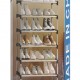 HOME USE παπουτσοθήκη HUH-0181, 5 ράφια, 60x30x95cm, μαύρη-ασημί