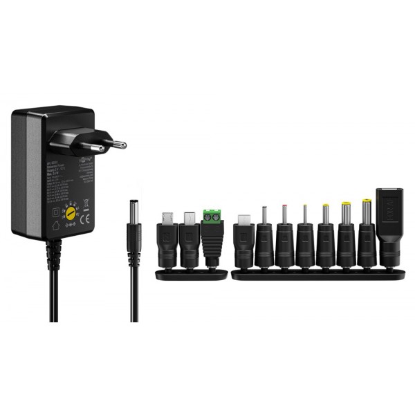 GOOBAY επιτοίχιος φορτιστής 65592, 3V-12V, 3.6W, 12 tips - Σύγκριση Προϊόντων