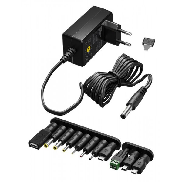 GOOBAY επιτοίχιος φορτιστής 65592, 3V-12V, 3.6W, 12 tips - Σύγκριση Προϊόντων