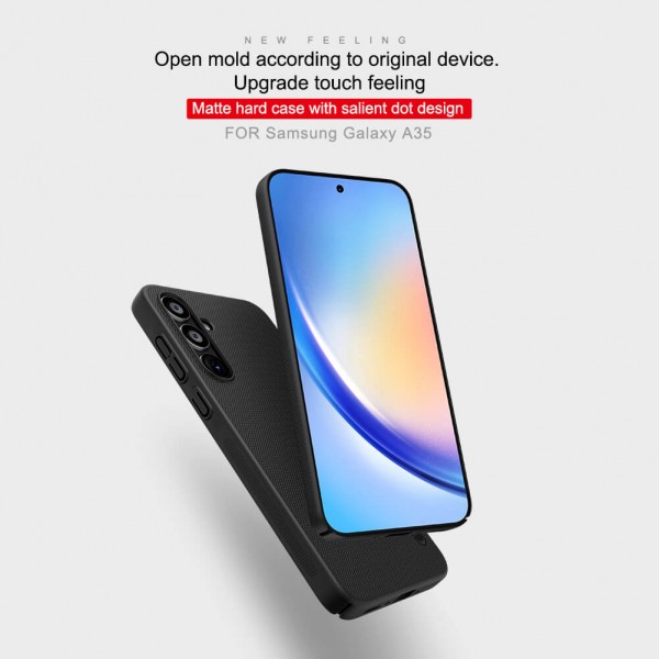 NILLKIN θήκη Super Frosted Shield για Samsung Galaxy A35, μπλε - NILLKIN