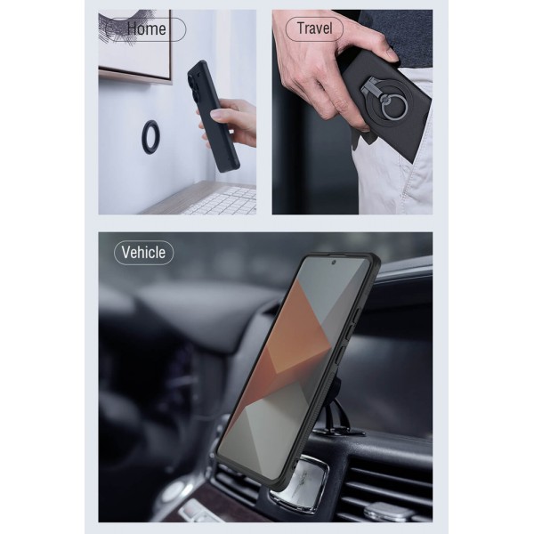 NILLKIN θήκη Super Frosted Shield Magnetic Xiaomi Note 13 Pro Plus μαύρη - NILLKIN