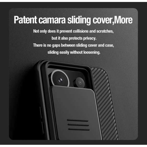 NILLKIN θήκη CamShield Pro για Xiaomi Redmi Note 13 Pro/Pro 5G/Poco X6 5G, μπλε - NILLKIN