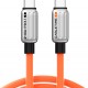 CABLETIME καλώδιο USB-C CT-CM240-ZSO2, 240W, 480Mbps, 2m, πορτοκαλί
