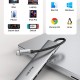 CABLETIME docking station CT-HBP2-AG7, 7 θυρών, USB-C, 4K, 100W, γκρι