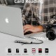 CABLETIME docking station CT-HBP2-AG7, 7 θυρών, USB-C, 4K, 100W, γκρι