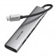 CABLETIME docking station CT-HBP2-AG7, 7 θυρών, USB-C, 4K, 100W, γκρι
