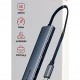 CABLETIME docking station CT-HBP2-AG7, 7 θυρών, USB-C, 4K, 100W, γκρι