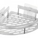 HOME USE γωνιακό ράφι τοίχου HUH-0158, αλουμινίου, 28x5.5x21cm, ασημί