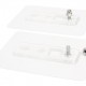 HOME USE γωνιακό ράφι τοίχου HUH-0159, αλουμινίου, 28x5.5x21cm, μαύρο