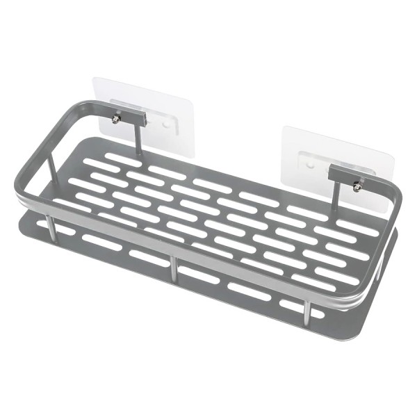 HOME USE ράφι τοίχου HUH-0161, μεταλλικό, 30x5x13cm, ασημί - Οργάνωση Χώρου