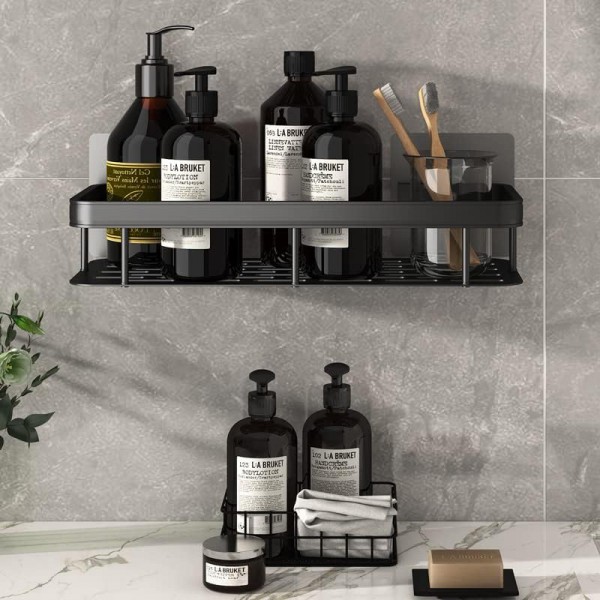 HOME USE ράφι τοίχου HUH-0162, μεταλλικό, 30x5x13cm, μαύρο - Οργάνωση Χώρου