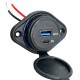 POWERTECH πρίζα USB για σκάφη & οχήματα PTL-007, USB & USB-C, 36W, IP65