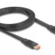 DELOCK καλώδιο HDMI 81002, flat, 8K/60Hz, 48 Gbps, eARC, HDR, 2m, μαύρο