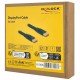 DELOCK καλώδιο DisplayPort 81006, flat, 8K/60Hz 32.4 Gbps HDR, 2m, μαύρο