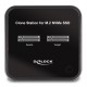 DELOCK docking station για M.2 NVMe SSD 64177, 2 θέσεων, 10Gbps, clone function, μαύρο